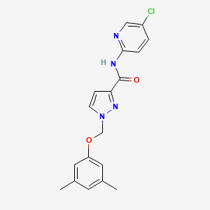 N-(5-CHLORO-2-PYRIDYL)-1-[(3,5-DIMETHYLPHENOXY)METHYL]-1H-PYRAZOLE-3-CARBOXAMIDE