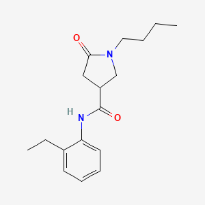 molecular formula C17H24N2O2 B4815731 1-butyl-N-(2-ethylphenyl)-5-oxopyrrolidine-3-carboxamide 