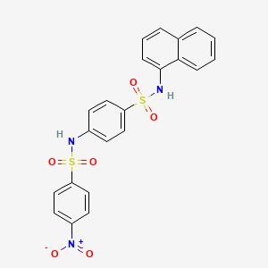 N-{4-[(1-naphthylamino)sulfonyl]phenyl}-4-nitrobenzenesulfonamide