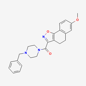 3-[(4-benzyl-1-piperazinyl)carbonyl]-7-methoxy-4,5-dihydronaphtho[2,1-d]isoxazole