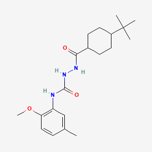 2-[(4-tert-butylcyclohexyl)carbonyl]-N-(2-methoxy-5-methylphenyl)hydrazinecarboxamide