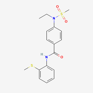 4-[ethyl(methylsulfonyl)amino]-N-[2-(methylthio)phenyl]benzamide