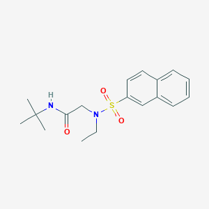 N~1~-(tert-butyl)-N~2~-ethyl-N~2~-(2-naphthylsulfonyl)glycinamide