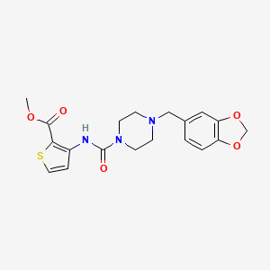 methyl 3-({[4-(1,3-benzodioxol-5-ylmethyl)-1-piperazinyl]carbonyl}amino)-2-thiophenecarboxylate