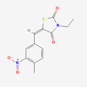 3-ethyl-5-(4-methyl-3-nitrobenzylidene)-1,3-thiazolidine-2,4-dione