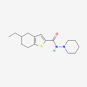 5-ethyl-N-1-piperidinyl-4,5,6,7-tetrahydro-1-benzothiophene-2-carboxamide