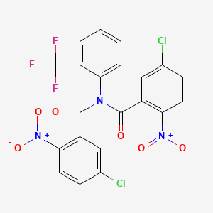 5-chloro-N-(5-chloro-2-nitrobenzoyl)-2-nitro-N-[2-(trifluoromethyl)phenyl]benzamide