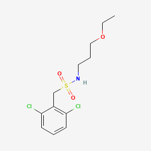 1-(2,6-dichlorophenyl)-N-(3-ethoxypropyl)methanesulfonamide