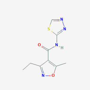 3-ETHYL-5-METHYL-N-(1,3,4-THIADIAZOL-2-YL)-4-ISOXAZOLECARBOXAMIDE