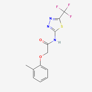 2-(2-methylphenoxy)-N-[5-(trifluoromethyl)-1,3,4-thiadiazol-2-yl]acetamide