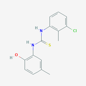 N-(3-chloro-2-methylphenyl)-N'-(2-hydroxy-5-methylphenyl)thiourea