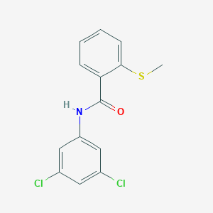 molecular formula C14H11Cl2NOS B481595 N-(3,5-dichlorophenyl)-2-(methylsulfanyl)benzamide CAS No. 710971-01-0