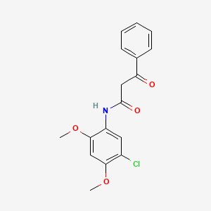 molecular formula C17H16ClNO4 B4816013 N-(5-chloro-2,4-dimethoxyphenyl)-3-oxo-3-phenylpropanamide 