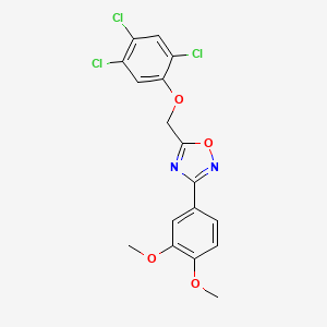 3-(3,4-dimethoxyphenyl)-5-[(2,4,5-trichlorophenoxy)methyl]-1,2,4-oxadiazole