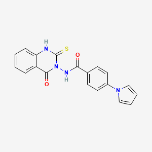 N-[4-OXO-2-SULFANYL-3(4H)-QUINAZOLINYL]-4-(1H-PYRROL-1-YL)BENZAMIDE