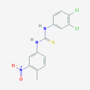 N-(3,4-dichlorophenyl)-N'-(4-methyl-3-nitrophenyl)thiourea