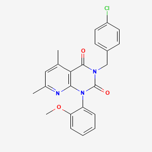 3-(4-chlorobenzyl)-1-(2-methoxyphenyl)-5,7-dimethylpyrido[2,3-d]pyrimidine-2,4(1H,3H)-dione