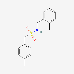 molecular formula C16H19NO2S B4816244 N-(2-methylbenzyl)-1-(4-methylphenyl)methanesulfonamide 