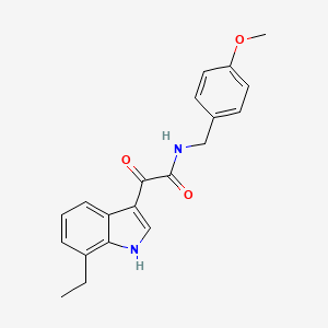 2-(7-ethyl-1H-indol-3-yl)-N-(4-methoxybenzyl)-2-oxoacetamide