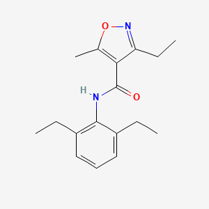 N-(2,6-diethylphenyl)-3-ethyl-5-methyl-4-isoxazolecarboxamide