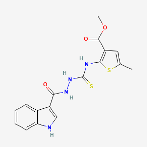 methyl 2-({[2-(1H-indol-3-ylcarbonyl)hydrazino]carbonothioyl}amino)-5-methyl-3-thiophenecarboxylate