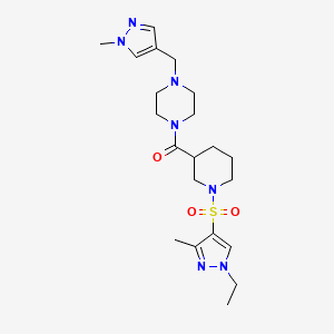 1-({1-[(1-ethyl-3-methyl-1H-pyrazol-4-yl)sulfonyl]-3-piperidinyl}carbonyl)-4-[(1-methyl-1H-pyrazol-4-yl)methyl]piperazine