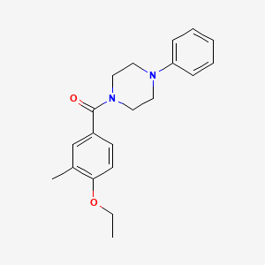 molecular formula C20H24N2O2 B4816421 1-(4-ethoxy-3-methylbenzoyl)-4-phenylpiperazine 