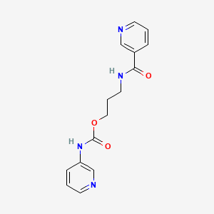 3-[(3-pyridinylcarbonyl)amino]propyl 3-pyridinylcarbamate