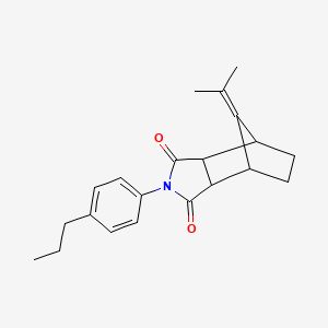 8-(propan-2-ylidene)-2-(4-propylphenyl)hexahydro-1H-4,7-methanoisoindole-1,3(2H)-dione