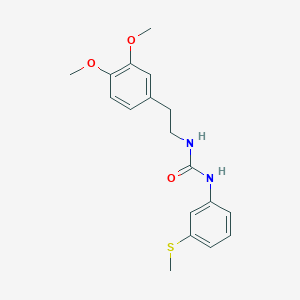 N-[2-(3,4-dimethoxyphenyl)ethyl]-N'-[3-(methylthio)phenyl]urea