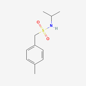 molecular formula C11H17NO2S B4816540 N-isopropyl-1-(4-methylphenyl)methanesulfonamide 