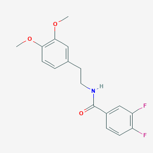 molecular formula C17H17F2NO3 B4816595 N-[2-(3,4-dimethoxyphenyl)ethyl]-3,4-difluorobenzamide 