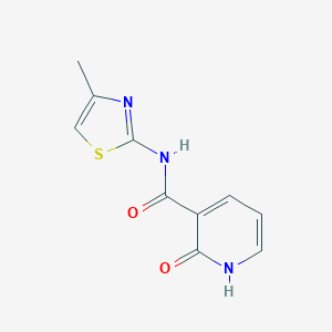 molecular formula C10H9N3O2S B481662 2-hydroxy-N-(4-methyl-1,3-thiazol-2-yl)nicotinamide CAS No. 887582-08-3