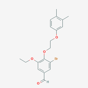 3-bromo-4-[2-(3,4-dimethylphenoxy)ethoxy]-5-ethoxybenzaldehyde