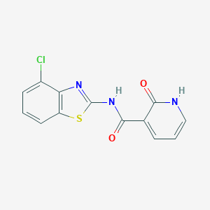 molecular formula C13H8ClN3O2S B481664 N-(4-chloro-1,3-benzothiazol-2-yl)-2-hydroxynicotinamide CAS No. 105292-00-0