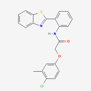 N-[2-(1,3-benzothiazol-2-yl)phenyl]-2-(4-chloro-3-methylphenoxy)acetamide