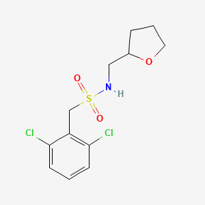 molecular formula C12H15Cl2NO3S B4816673 1-(2,6-dichlorophenyl)-N-(tetrahydro-2-furanylmethyl)methanesulfonamide 