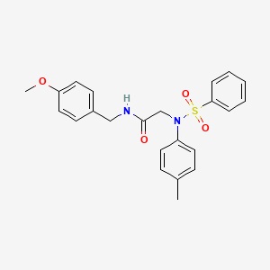 N~1~-(4-methoxybenzyl)-N~2~-(4-methylphenyl)-N~2~-(phenylsulfonyl)glycinamide