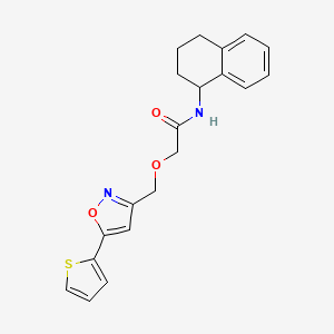 N-(1,2,3,4-tetrahydro-1-naphthalenyl)-2-{[5-(2-thienyl)-3-isoxazolyl]methoxy}acetamide