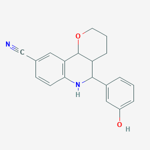 5-(3-hydroxyphenyl)-3,4,4a,5,6,10b-hexahydro-2H-pyrano[3,2-c]quinoline-9-carbonitrile