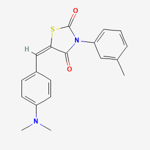 5-[4-(dimethylamino)benzylidene]-3-(3-methylphenyl)-1,3-thiazolidine-2,4-dione