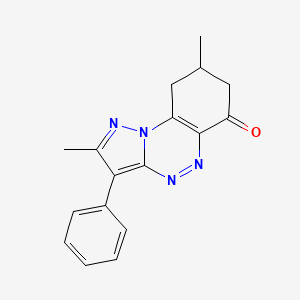 2,8-dimethyl-3-phenyl-8,9-dihydropyrazolo[5,1-c][1,2,4]benzotriazin-6(7H)-one