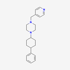 1-(4-phenylcyclohexyl)-4-(4-pyridinylmethyl)piperazine