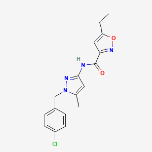 N-[1-(4-chlorobenzyl)-5-methyl-1H-pyrazol-3-yl]-5-ethyl-3-isoxazolecarboxamide