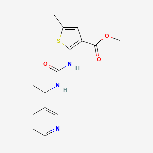 methyl 5-methyl-2-[({[1-(3-pyridinyl)ethyl]amino}carbonyl)amino]-3-thiophenecarboxylate