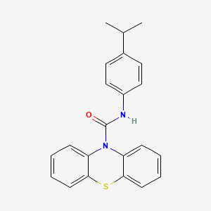 molecular formula C22H20N2OS B4816769 N-(4-isopropylphenyl)-10H-phenothiazine-10-carboxamide 