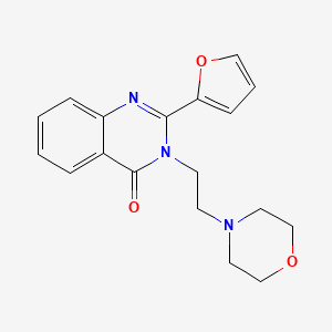 2-(2-furyl)-3-[2-(4-morpholinyl)ethyl]-4(3H)-quinazolinone