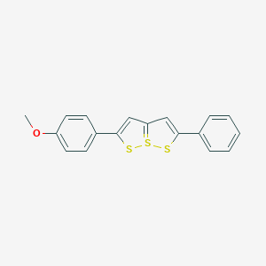 molecular formula C18H14OS3 B481681 3-(4-Methoxyphenyl)-7-phenyl-1lambda4,2,8-trithiabicyclo[3.3.0]octa-1(5),3,6-triene CAS No. 2204-32-2