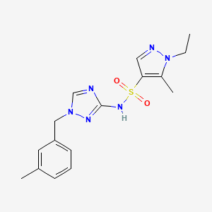 1-ethyl-5-methyl-N-[1-(3-methylbenzyl)-1H-1,2,4-triazol-3-yl]-1H-pyrazole-4-sulfonamide