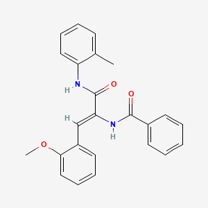 molecular formula C24H22N2O3 B4816812 N-(2-(2-methoxyphenyl)-1-{[(2-methylphenyl)amino]carbonyl}vinyl)benzamide 